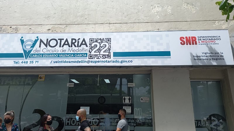 Notaría 22 de Medellín, barrio el poblado, Carrera 48 # 10 – 107, Centro Comercial Monterrey